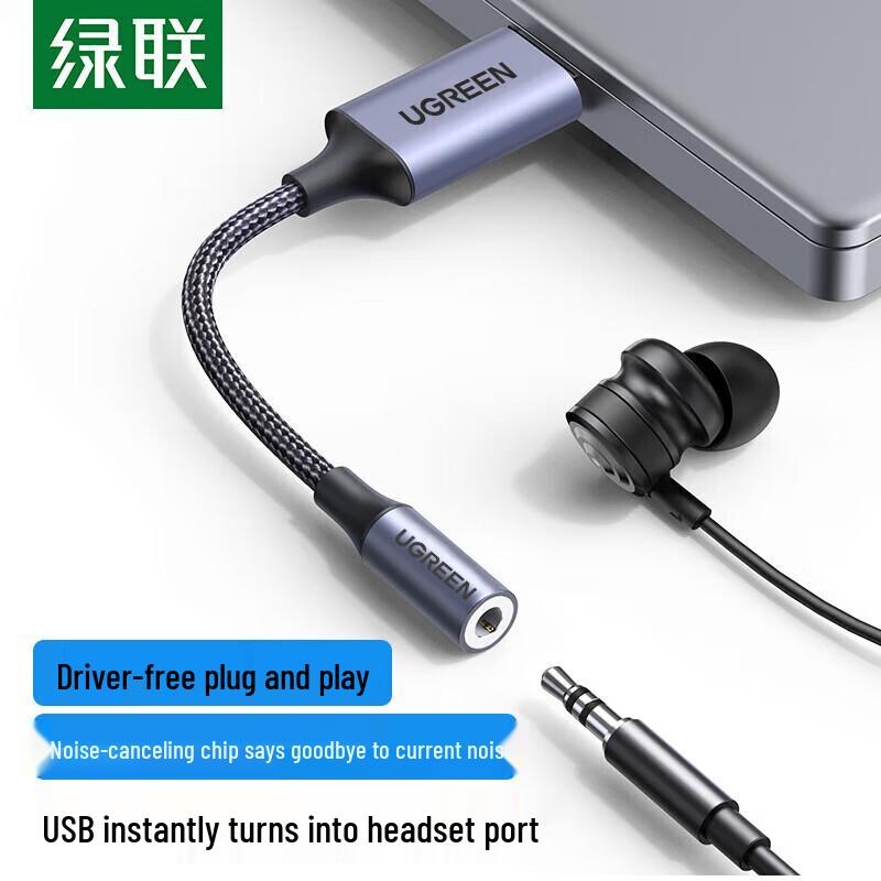 Ugreen USB'den 3.5mm'ye Harici Ses Kartı