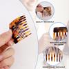 4 Pcs French Hair Comb Clips, Vintage Small French Side Hair Comb, Decorative 9 Teeth Side Hair Combs for Bun, Girls' Women Accessories