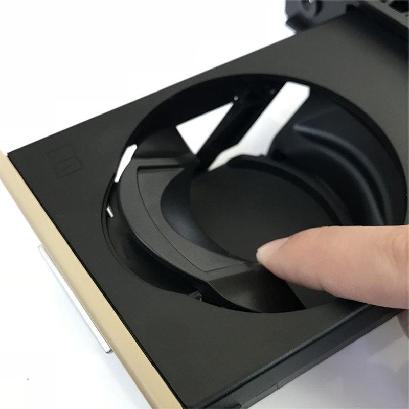 Black Beige Drink Cup Holder Left Driver Retractable Cup Holder For BMW 3 Series E90 E91 E92 E93 316 318 320 325 328i 2005-2012