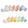 12Roll Decorative Paper Tape 15mmX3Meter Per Roll Aesthetic Masking Tape for Art Craft Scrapbooking Notebook Journal