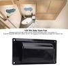 RV Side Vent Fan 12V 6W Motorhome Ventilation Exhaust Fan with Rainproof Cover for RV Trailer Bathroom Kitchen