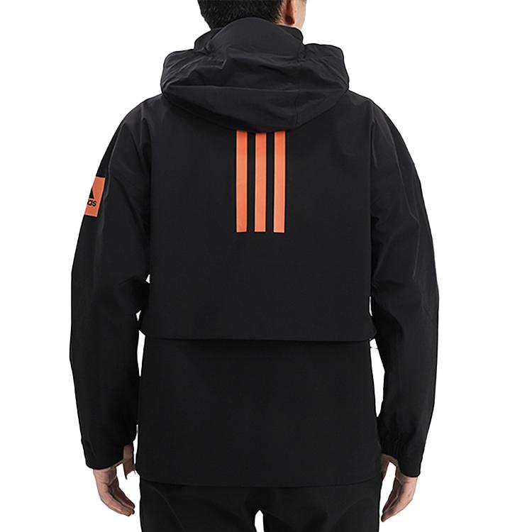 Adidas Outdoor Sports Hooded Jacket Men Outerwear Black GL1355