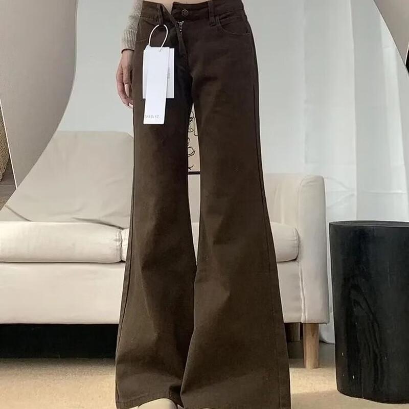 Zose Petite Loose Fit Wide-Leg Denim Pants M