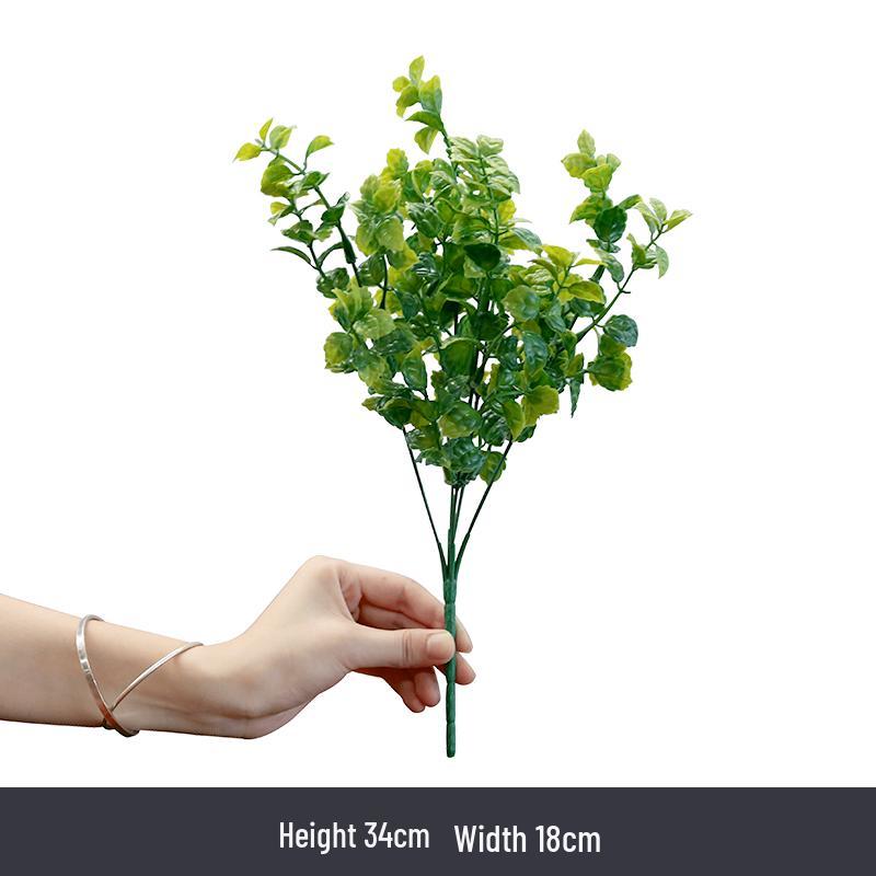 Künstliche Efeutute Grünpflanzen: Einzelstiel-Blumenarrangement für Wohnzimmer-Wanddeko