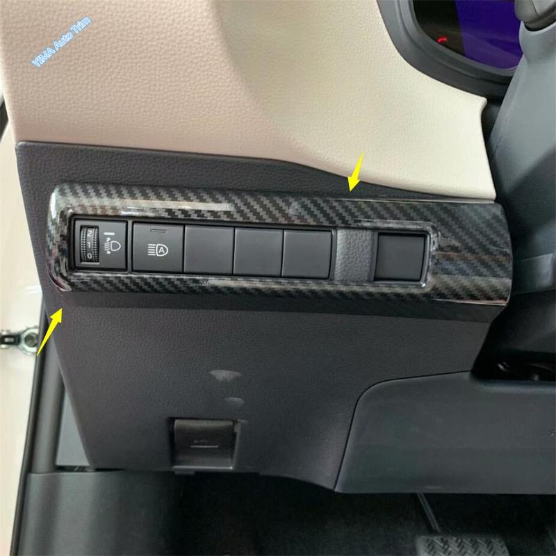 Left Hand Drive Head Light Lamp Switch Button Decoration Frame Cover Trim For Toyota Corolla 2024 2025