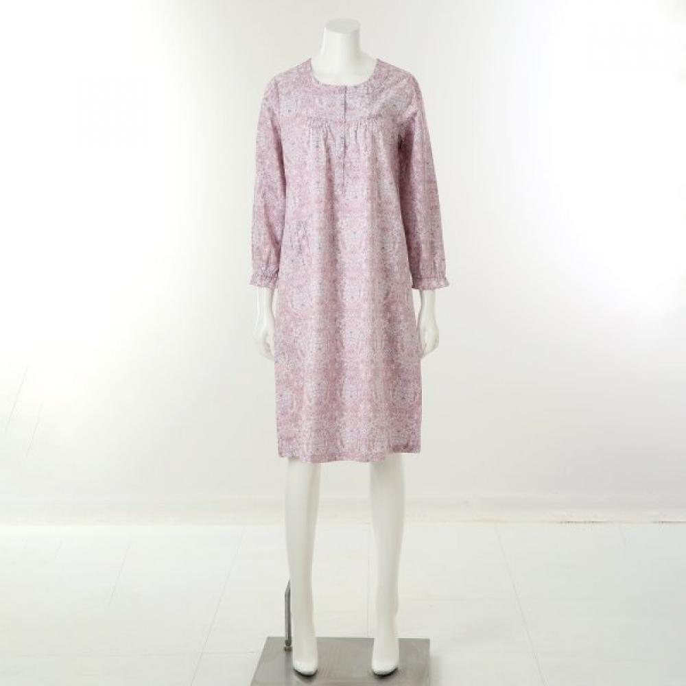 Venus Premium Cotton 100 Flower Print Dress Vgna208 Pk Pink/85