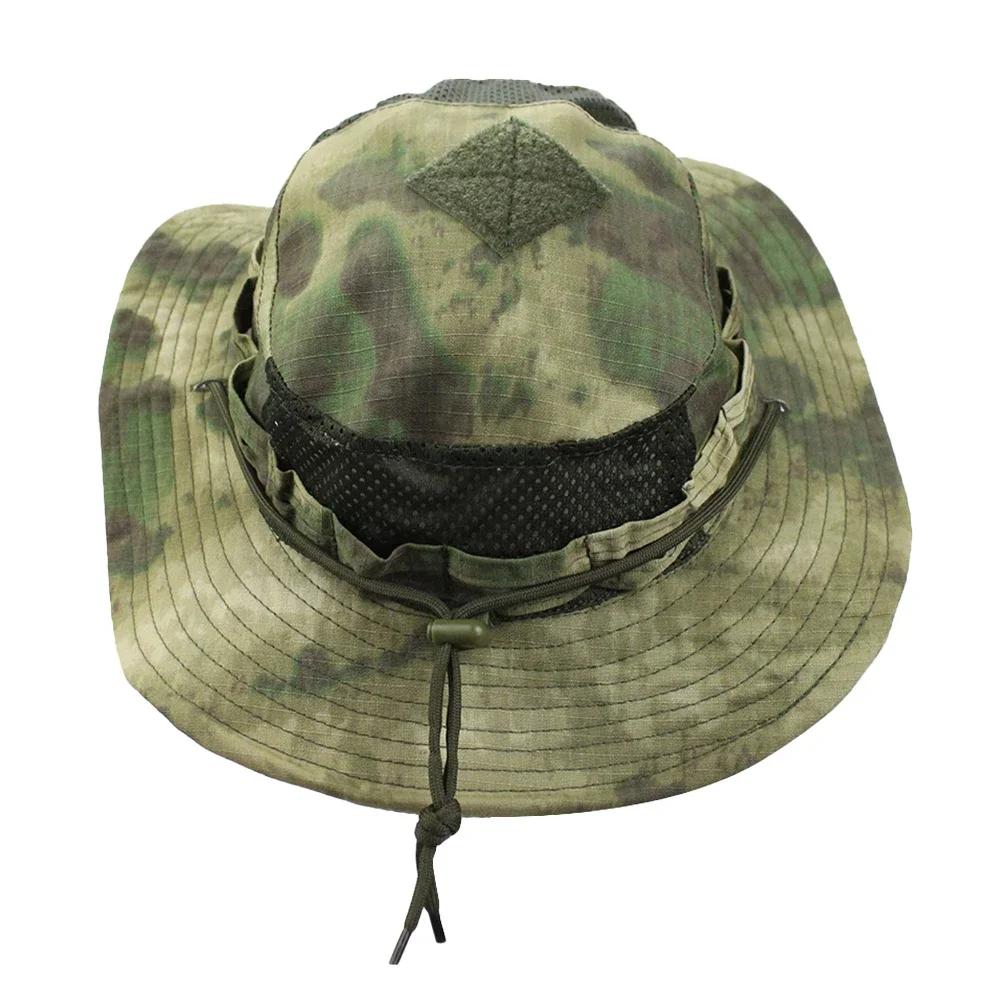 2025Camouflage Enthusiasts Square Pocket Camo Bonnie Cap US Bucket Benny Hats Multicam Fishing Outdoor Hiking Tactical Sun Caps