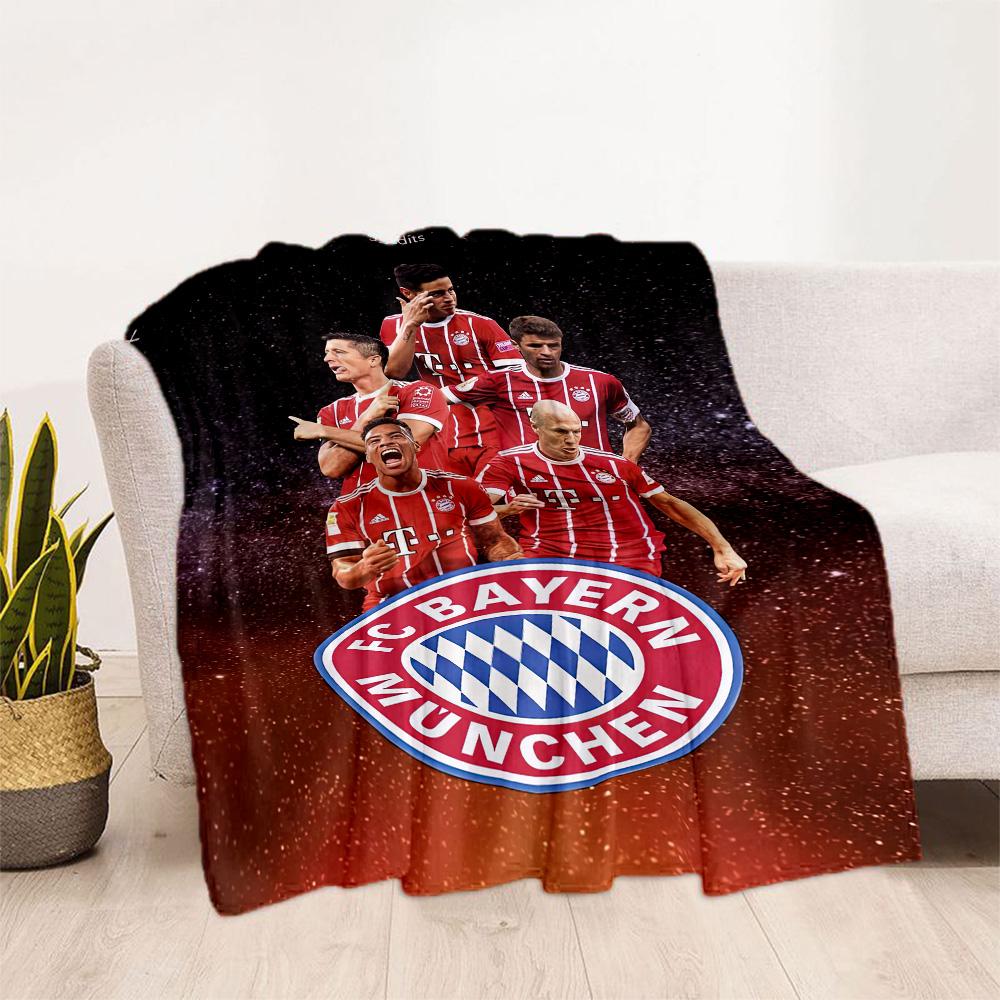 Bayern Munich Blanket Durable Comfort Suitable for Bed Livingroom Bedding Four Seasons Universal Digital Print Birthday Christmas Gift Blanket