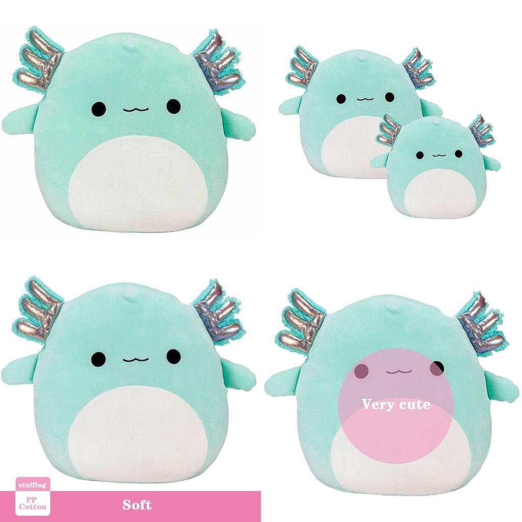 Cute 8" And 16" Plush Axolotl Teal Green Anastasia Doll Perfect For Soft Toy Collectors