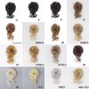 MISSQUEEN Synthetic Hair Bun Chignon Messy Curly Hair Band Elastic Scrunchy False Hair Pieces for Women Hairpins Black Brown