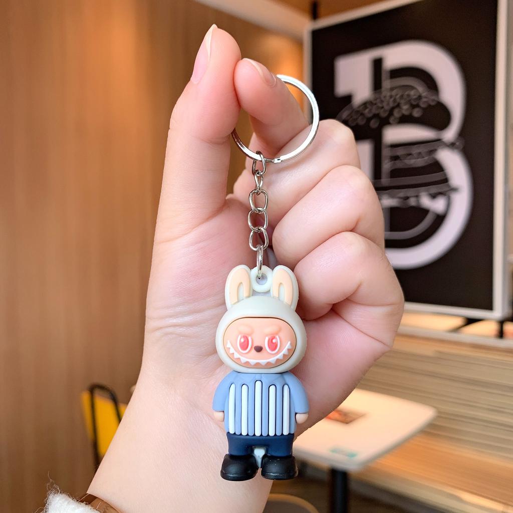 Schlüsselanhänger Labubu The Monsters Kinder für Rucksack, Schlüssel 5,5 cm