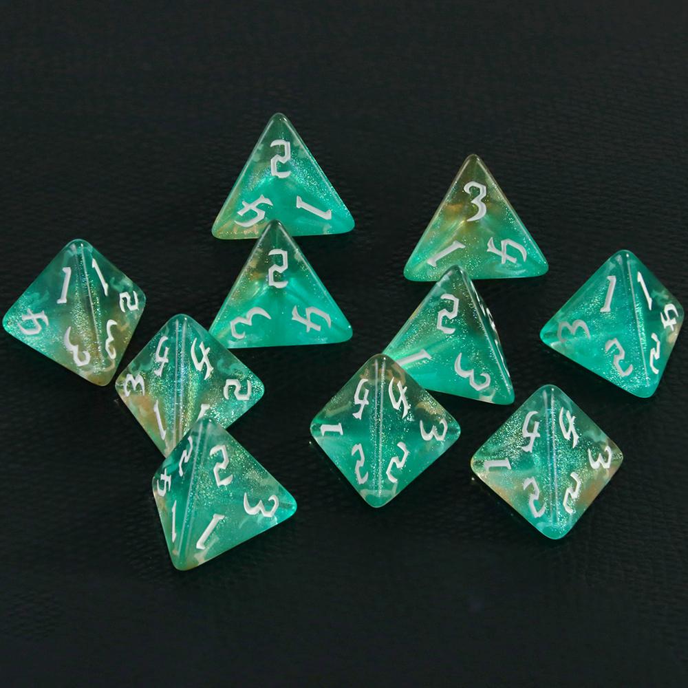

Набор игральных костей DND 10 шт. игровых костей для ролевой игры DND RPG Magic Gathering, сувенир для вечеринки, настольная игра, игрушка в подарок 01