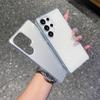 Suitable for Samsung S25ultra Matte Mobile Phone Case S25imd Laser Color Silver Magnetic Case S25edge