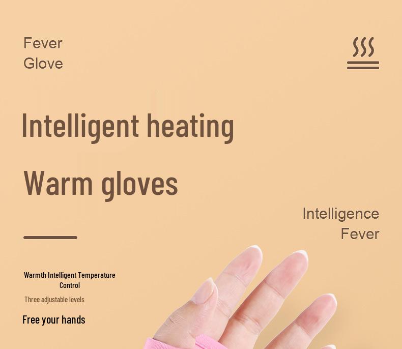 Rechargeable Electric Heated Cycling Gloves with USB Smart Graphene Warmer for Men and Women - Winter Use