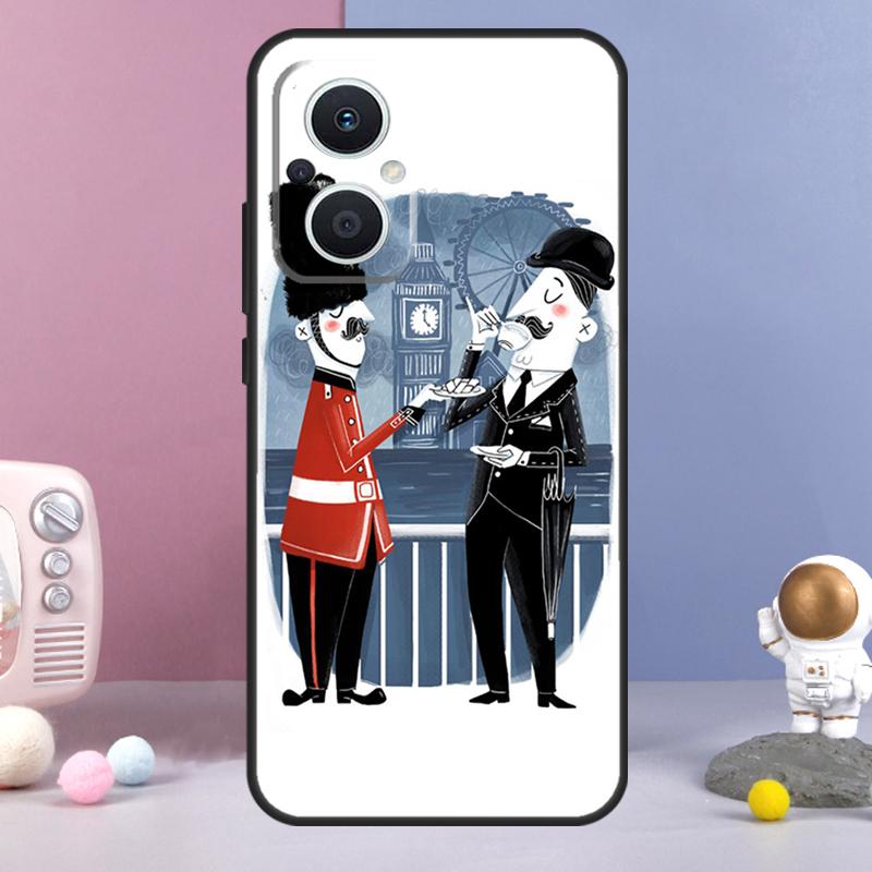 London Red Bus Big Ben Funda For OPPO Reno 12 F 11F 13F 14F 10 11 13 14 Pro 7 8 Lite OPPO Find X9 X6 X5 X8 Pro Case