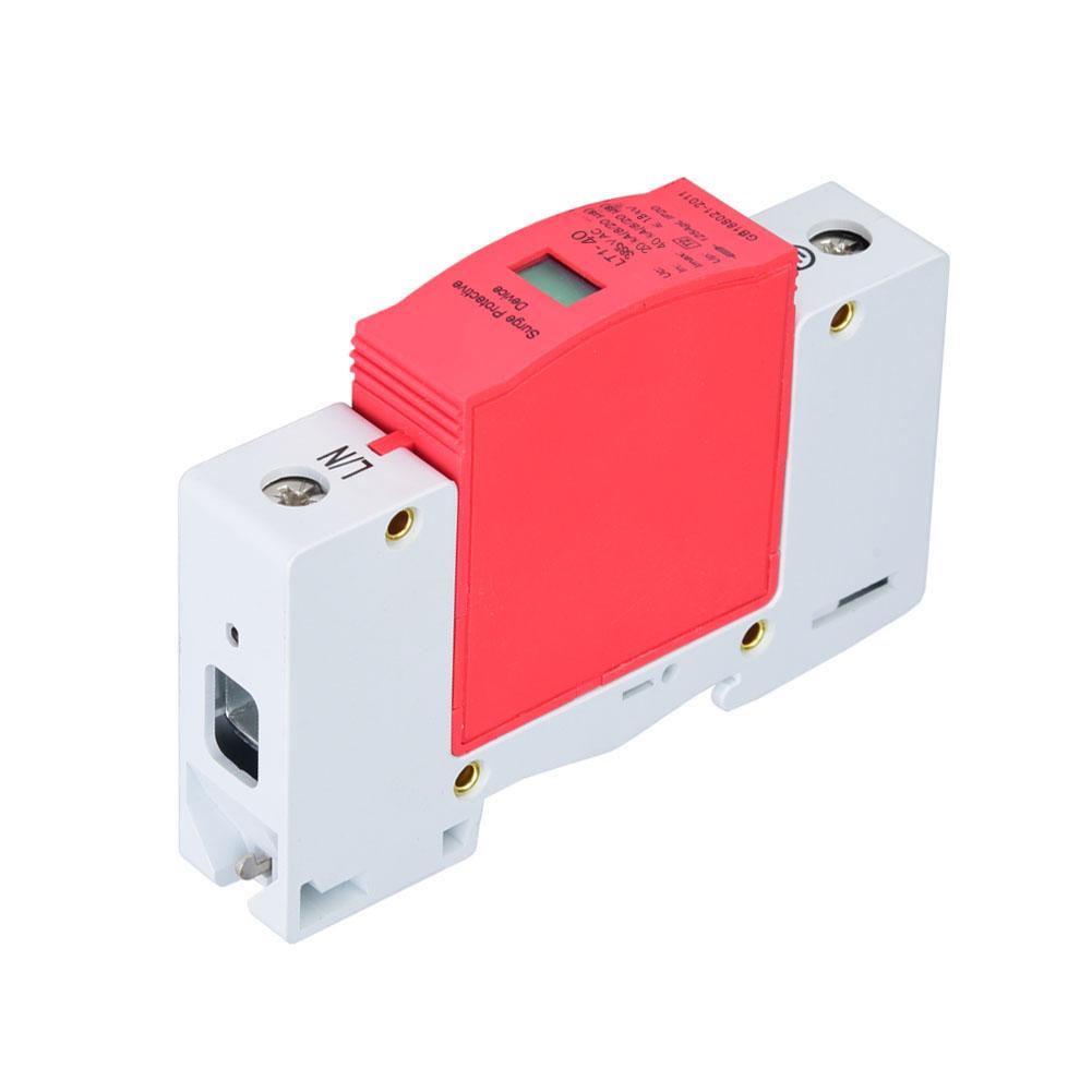 1P 40 65 80KA  385VAC House Surge Protector Low Voltage Arrester Device (40KA)