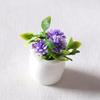 Mini Pot Plant High Simulation Accessories Vivid Color Pot Plant Dollhouse Decor for Landscape