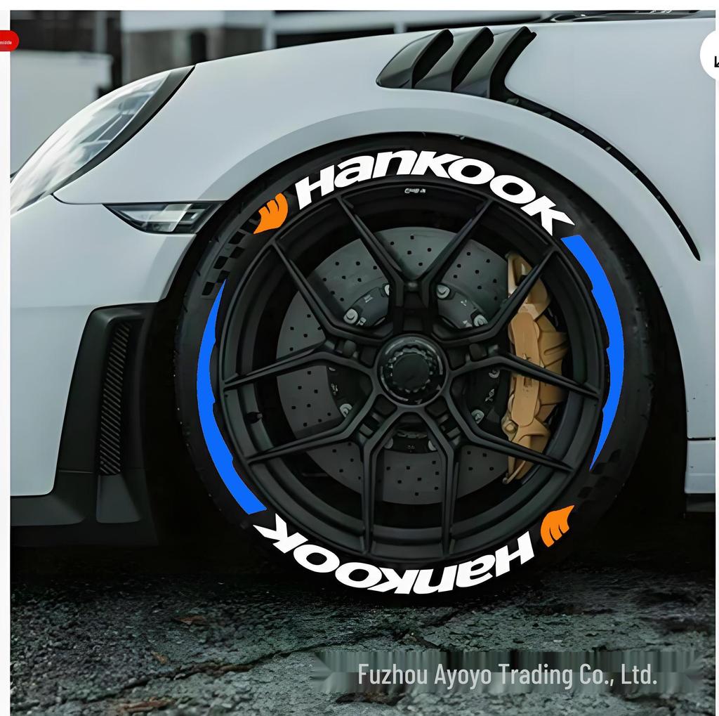 3D Personalisierte Auto-Reifen-Buchstaben-Aufkleber - Reflektierend, Integrierter Stil, Anpassbar