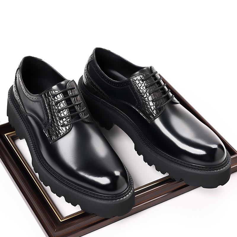Fashion Classic Mens Leather Oxford Shoes Handmade Business Shoes Pointed Toe Casual Footwear Party Wedding Shoes Formal Dress Sneakers
