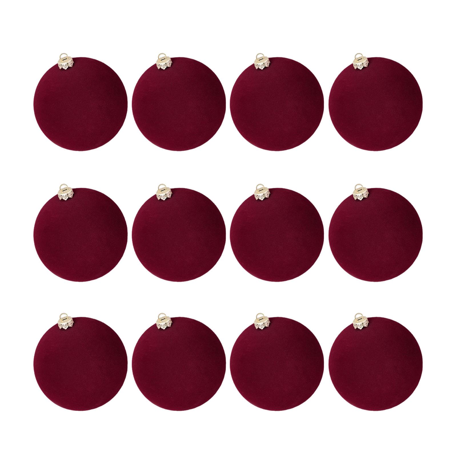 

ABS Colorful Christmas Ball Ornaments Set Durable And Reusable Plush Christmas Decoration Ball