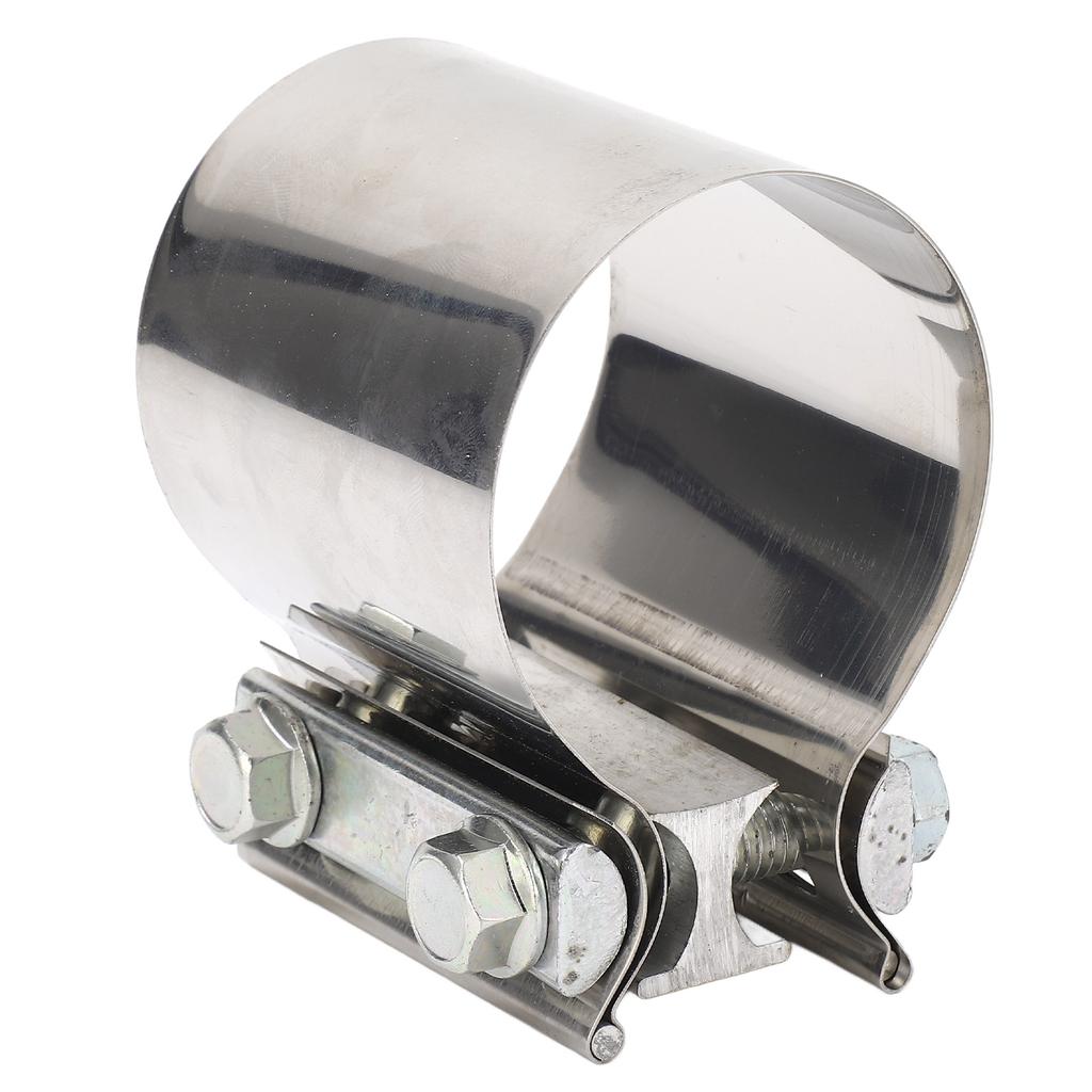 2.75 Inch Exhaust Clamp Stable Fixing Stainless Steel Sturdy Durable Exhaust Pipe Clamp Universal