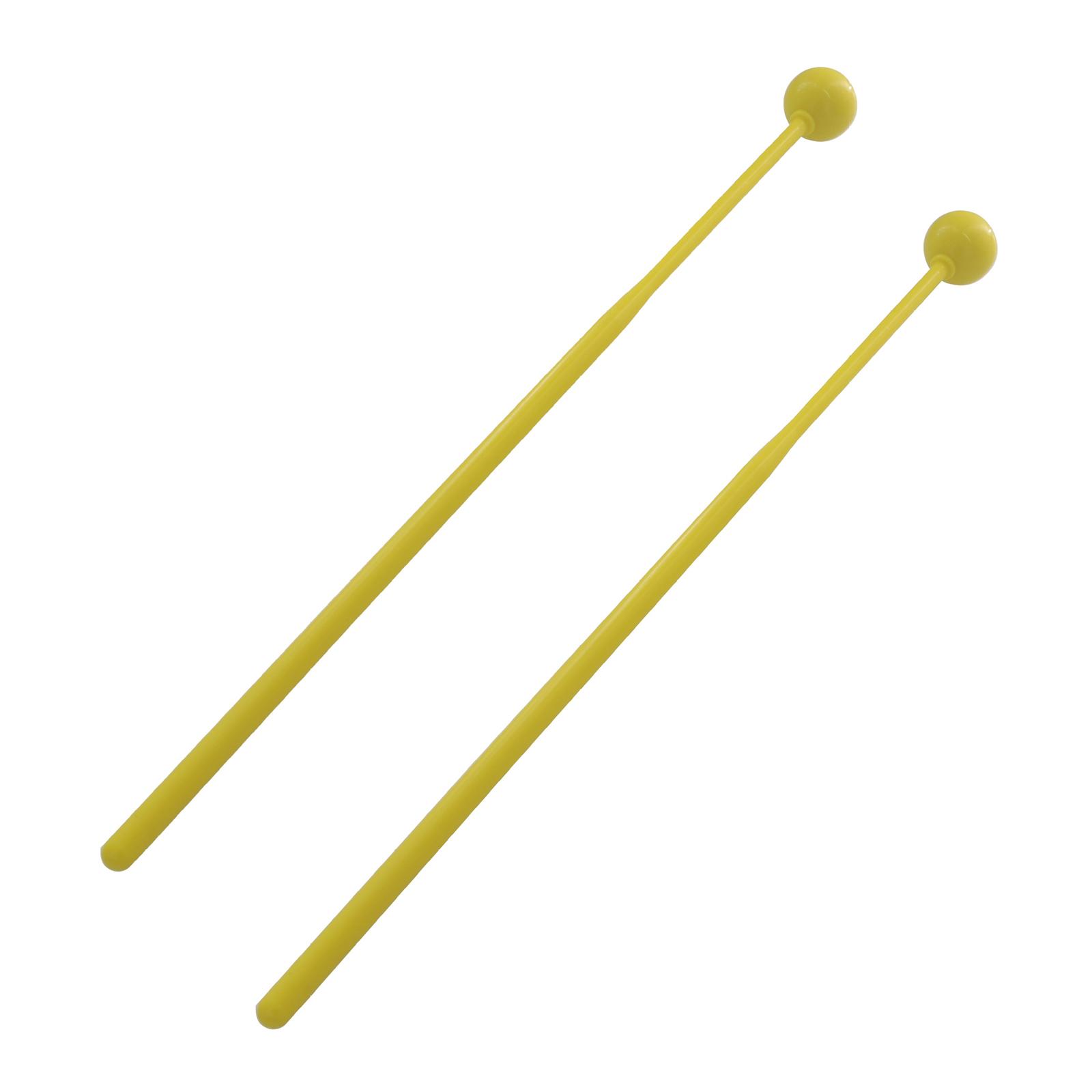 

2Pcs Plastic Handle Percussion Instrument Accessories Mallets For Beginners Training Marimba Mallets ABS Ball Drumsticks жёлтый
