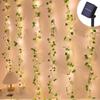 Solar-Powered Eucalyptus Vine String Lights