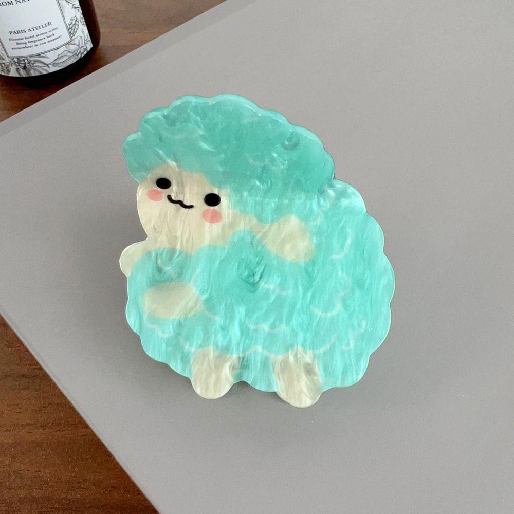 Panda Cat Hair Clip Lion Cartoon Shark Clip Creative Acrylic Animal Hair Claw  Hair Accessories
