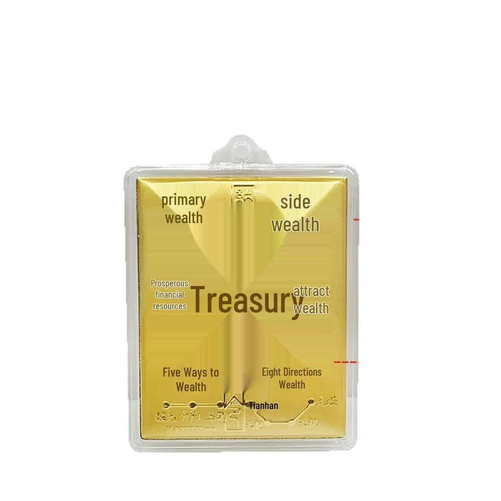 Pure Gold Wealth Vault Mobile Charm: Lucky Gold Bag Keychain