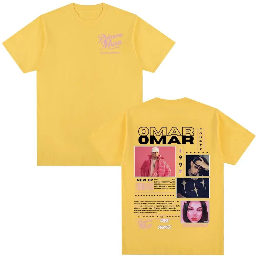Omar Courtz Primera Musa Album Tour Merch T Shirt Unisex Wounisex Clothing Hip Hop Fashion Tshirt Casual Cotton Short Sleeve Tshirts