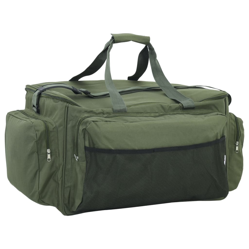 Vidaxl Fishing Bag, Waterproof, Dark Green, Oxford Fabric