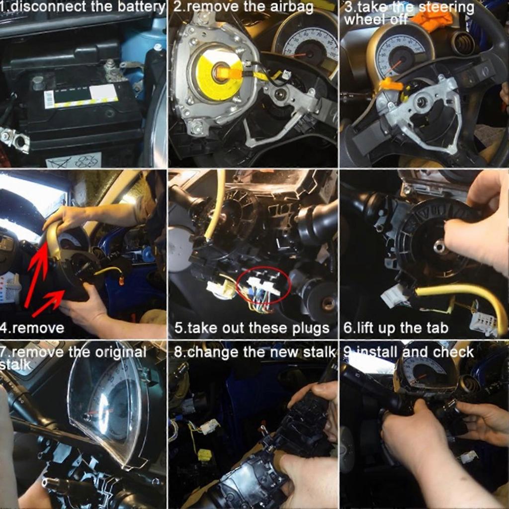 Indicator Switch Lever 6253A0 Modification Replacement for Peugeot 107 2005?2016
