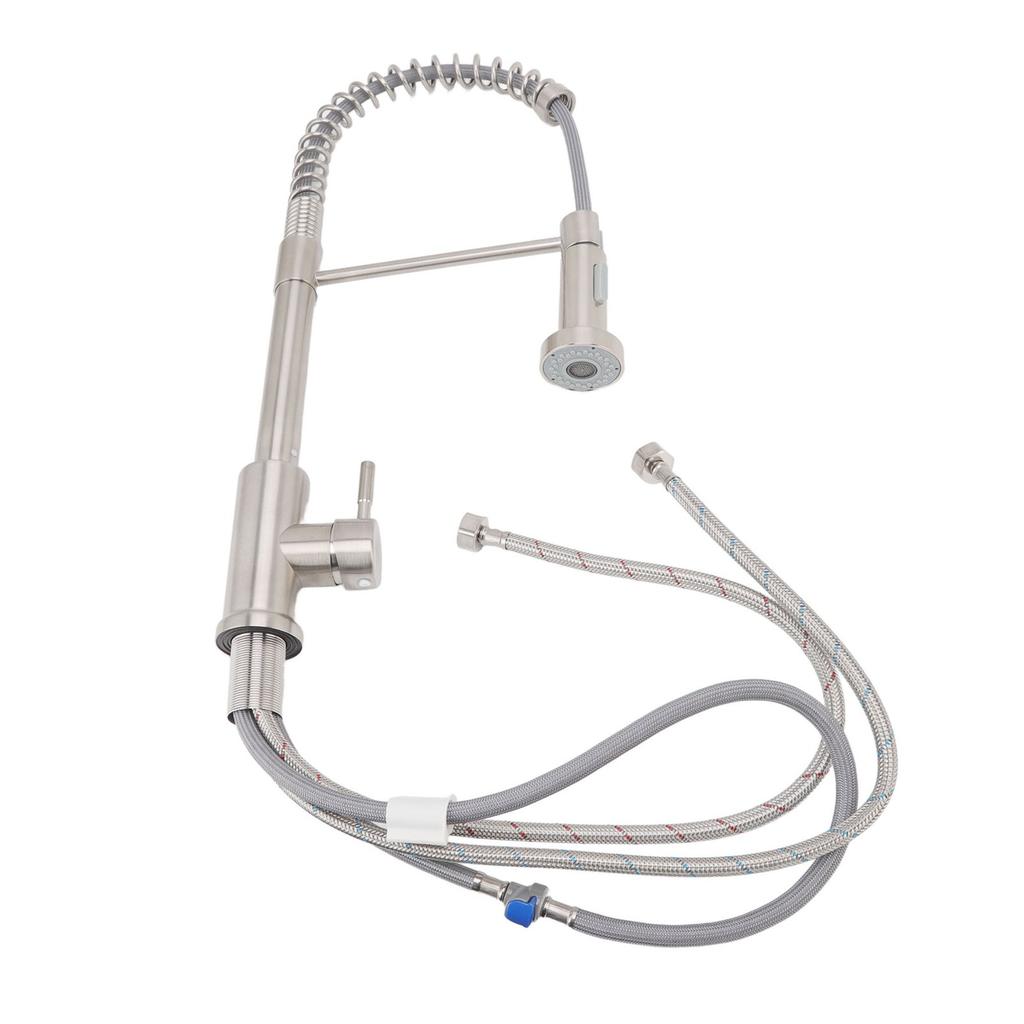 Extendable Kitchen Faucet Universal with Pull Out Sprayer Spring Pull Down 360 Degree Flush