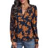Comfortable Tops Woman Clothing Fashion Casual Tops Shirts Fashionable and Casual Temperament Autumn Wind French Tops Pullover V-neck Printed Shirt
