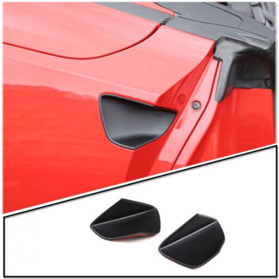 Matte Black Exterior Door Handle Bowl Cover Trim for Corvette C7 2014-