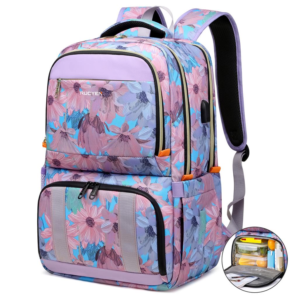 Lunch Backpack Insulated Cooler Picnic Bag Multifunctional Travel Bag Large Capacity Outdoor Picnic Camping Waterproof Backpack