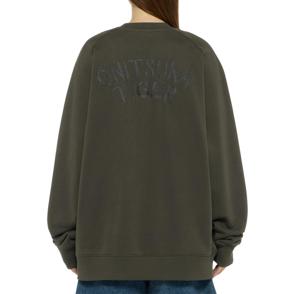 Onitsuka Tiger Sweat Top Casual Round Neck Pullover Sweatshirt Unisex tops 2183B537-020