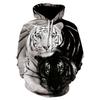 Zwei Schneewolf 3D-gedruckter Hoodie Harajuku Streetwear Hoodies Lässige Cartoon-Jacke Tier Beliebte personalisierte Sportbekleidung S-6XL