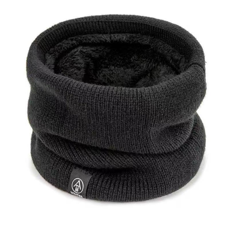 Winter Knitted Neck Warmer Cold-proof Windproof Thermal Skating Running Hiking Scarf Thickened Outdoor Sport Unisex Collar