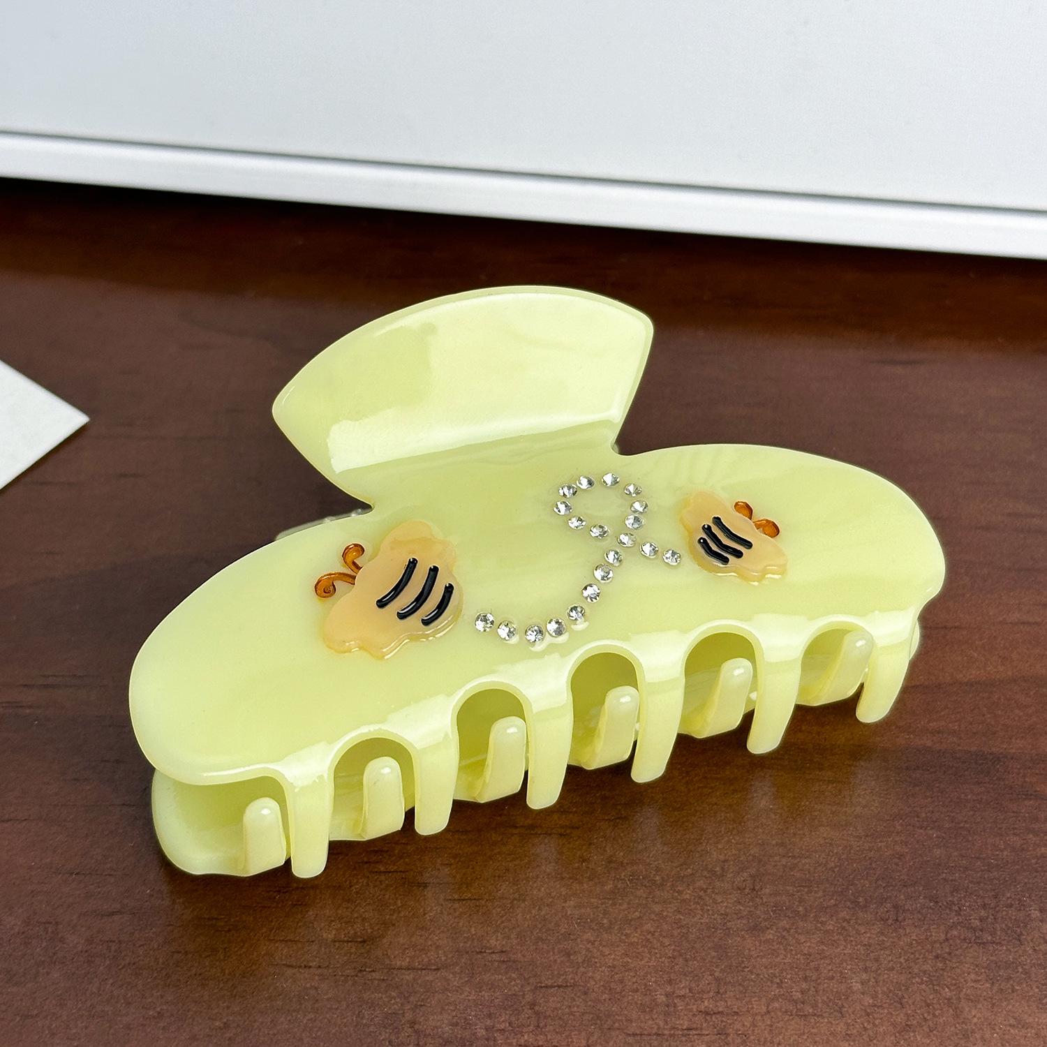 

Очаровательная заколка-краб для волос с горным хрусталём в виде шмеля для женщин, стильный универсальный аксессуар для волос