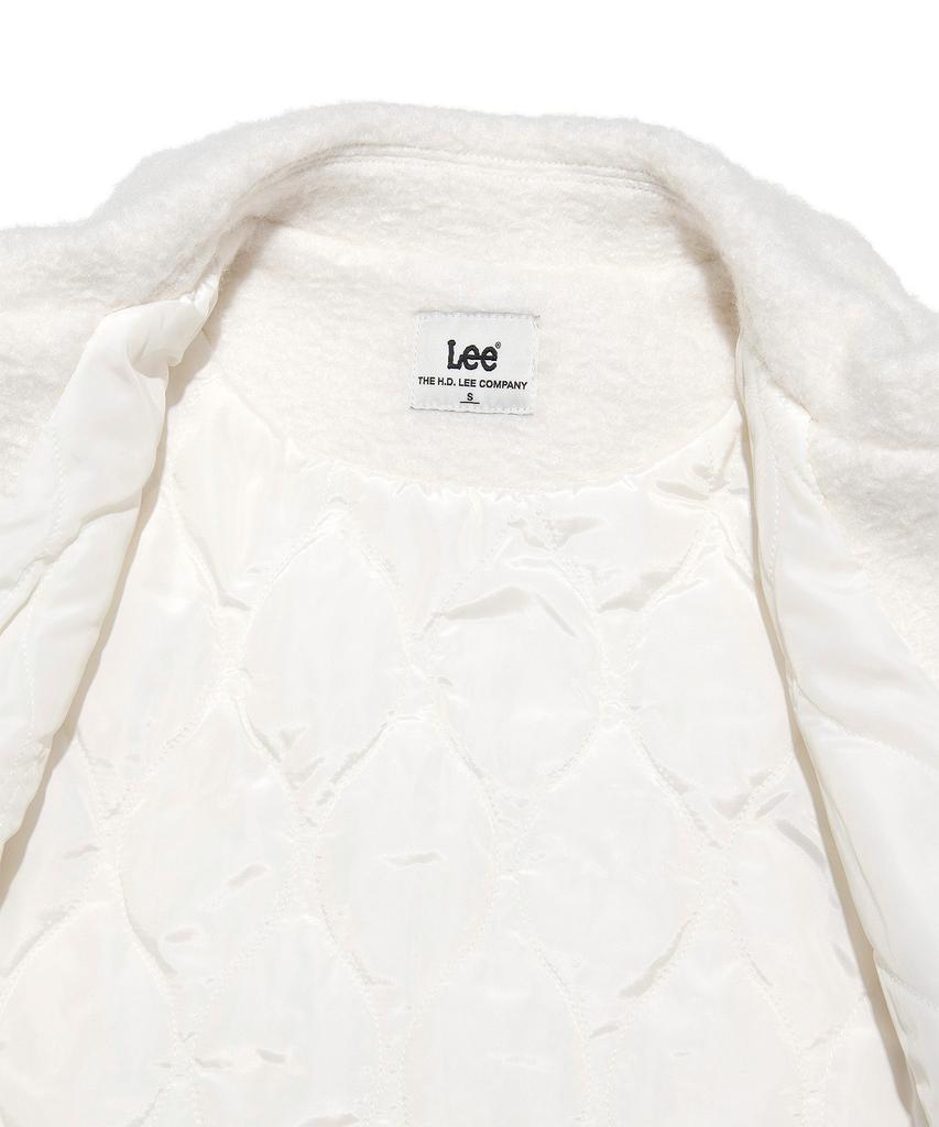 LEE Women'S Teddy Duffle Short Coat Ivory