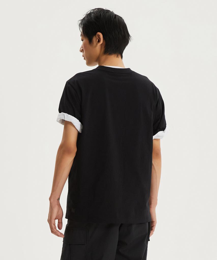 Nyuballanseu Nbneg21203 / Uni Essential Small Logo Short Sleeve T-Shirt (Black)