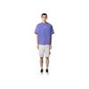 STONE ISLAND Letter Logo Round Neck Drop Shoulder Short Sleeve T-Shirt Men Tops Lavender K1S152100016S0089-V0047