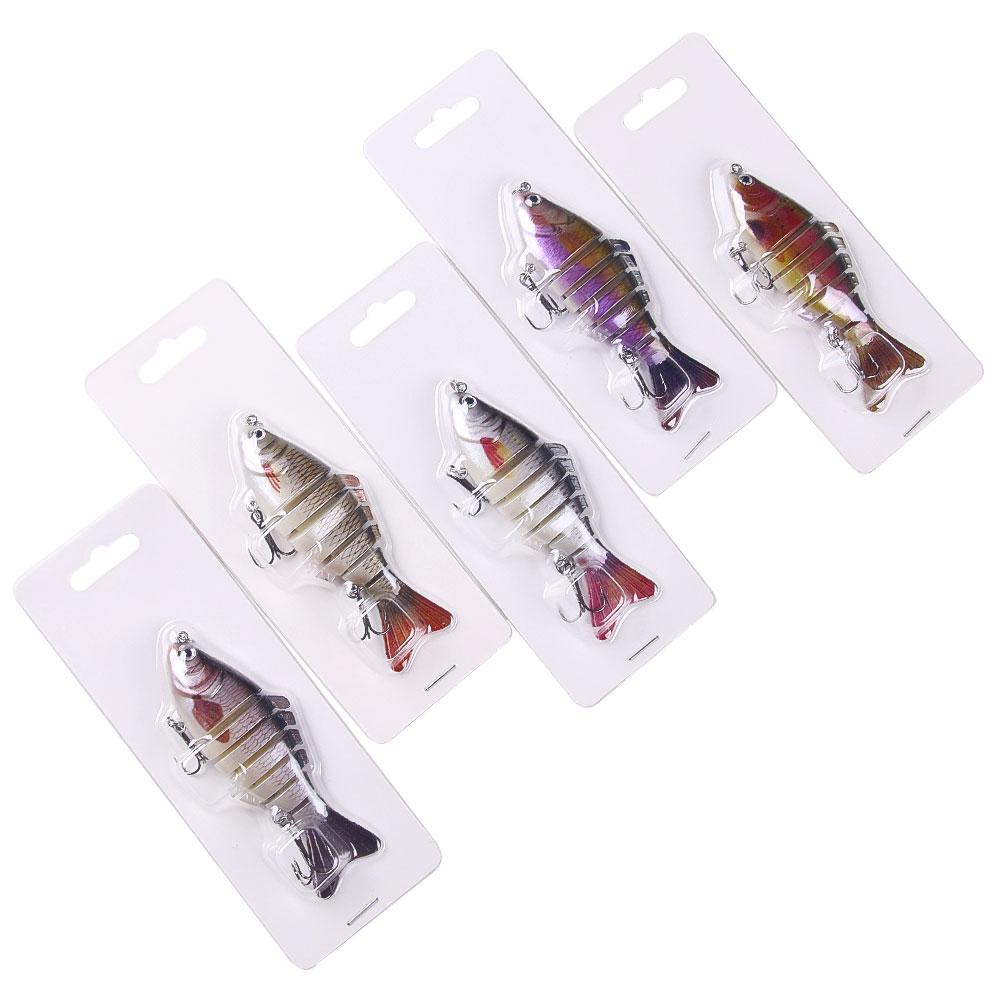 Angeln Wobbler Lebensechte Angeln Köder 6 Segment Swimbait Crankbait Harten Köder Langsam Isca Künstliche Köder Angelgerät