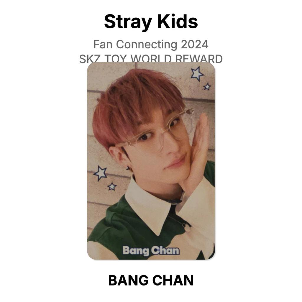 Stray Kids Fan-Verbindung 2024 SKZ TOY WORLD BELOHNUNG Offizielle Fotokarte
