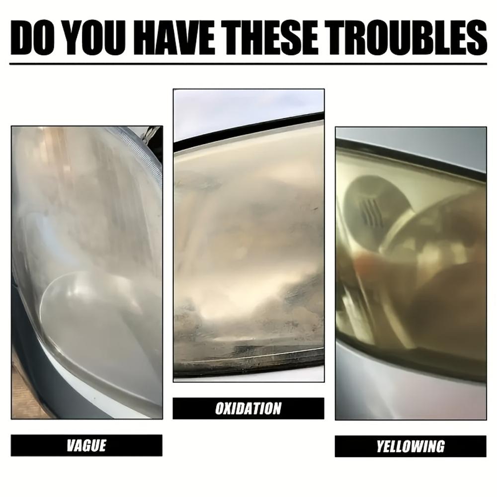 Headlamp Restoration Kit - Advanced restoration solution for clear and bright headlamps, prevents yellowing and oxidisation, lon