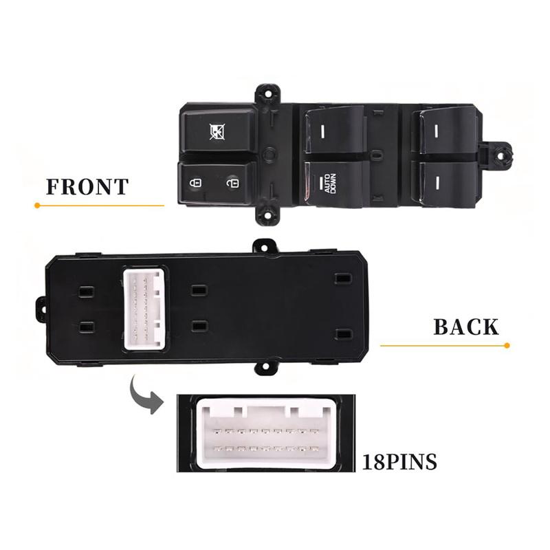 Für Hyundai Tucson 2016 2017 2018 Elektrischer Haupt-Fensterheber-Schalter Glasheber-Knopf 93570-D3050 93570-D3051