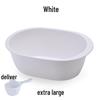 Large Oval Thickened Plastic Washbasin - Baby & Children's Bath or Laundry