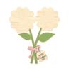 Hand Painted Mother's Day Plaque Decoration Ornament Flower Table Decor Mom Gifts Wooden Flower Craft Spring Decoration