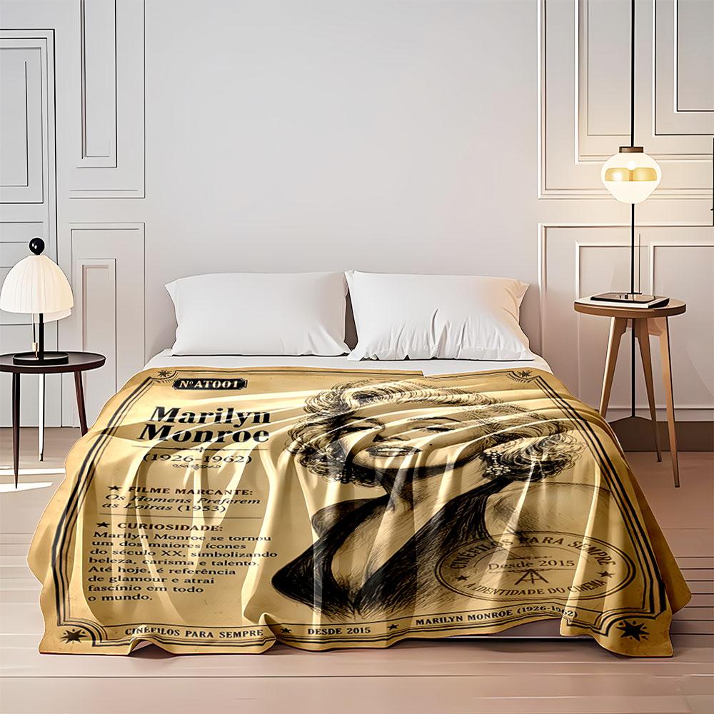 Vintage Glamour Tribute Blanket for all seasons blanket lunch break throw gift